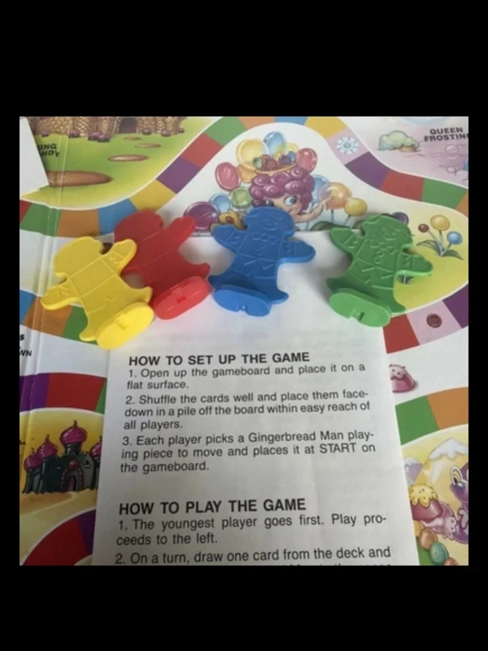 Vintage 1999 Candy Land Board Game Hasbro Candyland Missing 3 Cards Read As Is!